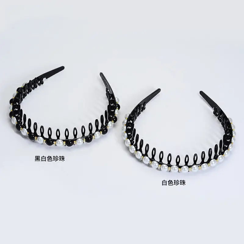 Pearl Hairband with Toothed Design for Women — feature 8
