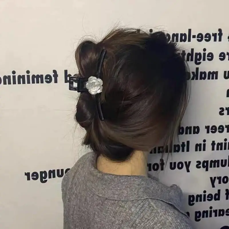 Women's Camellia Hairpin with Shark Clip Back - Image 3