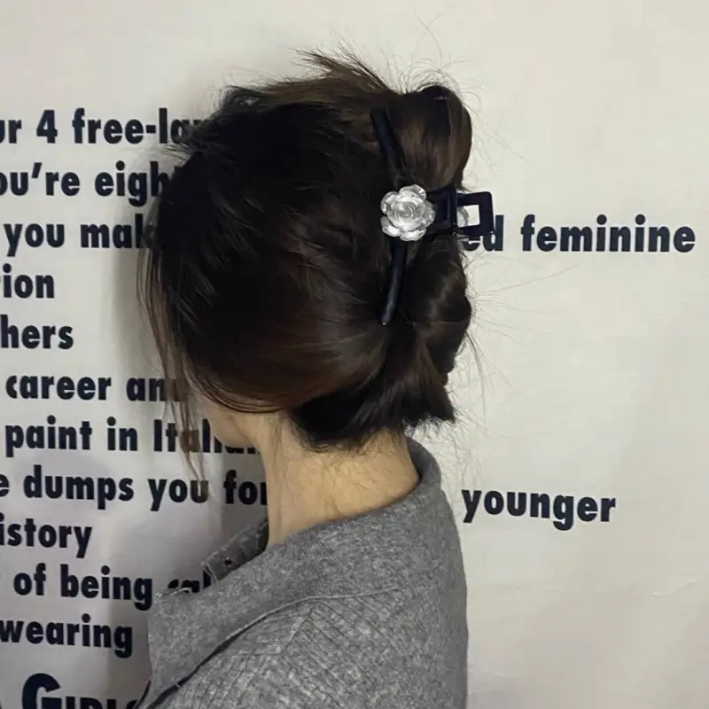 Women's Camellia Hairpin with Shark Clip Back — feature 4