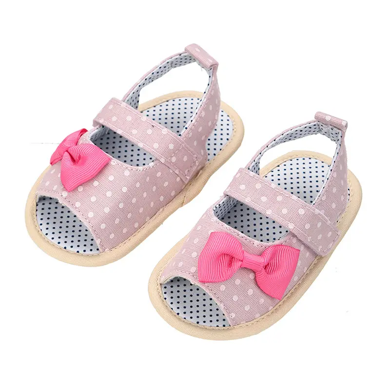 Pink Bow Baby Sandals for 0-18 Months