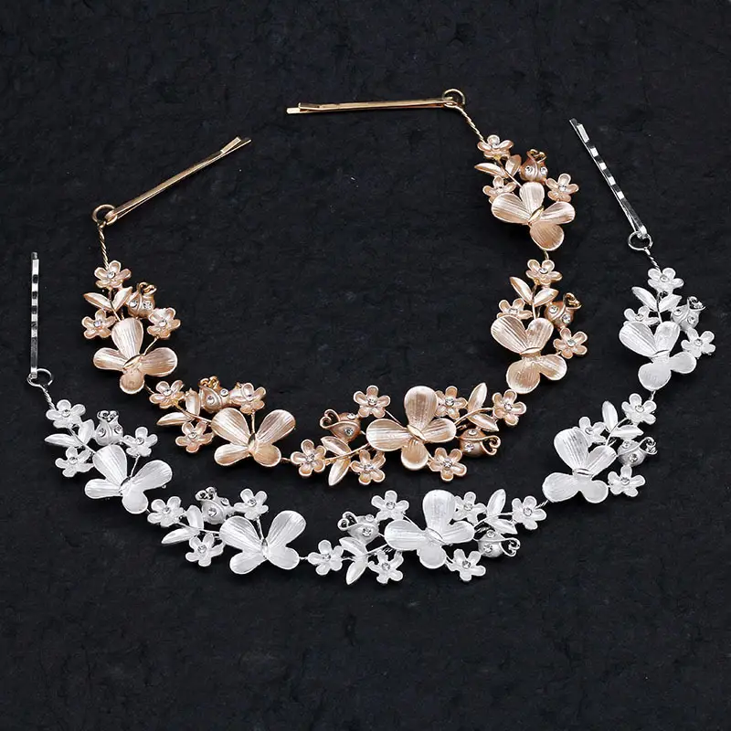 Vintage Gold Floral Hairpin for Bridal Headdress - Image 8