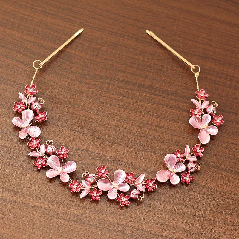 Vintage Gold Floral Hairpin for Bridal Headdress - Image 2