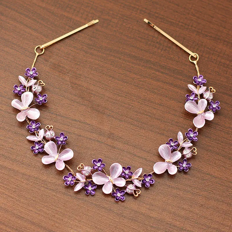 Vintage Gold Floral Hairpin for Bridal Headdress - Image 3