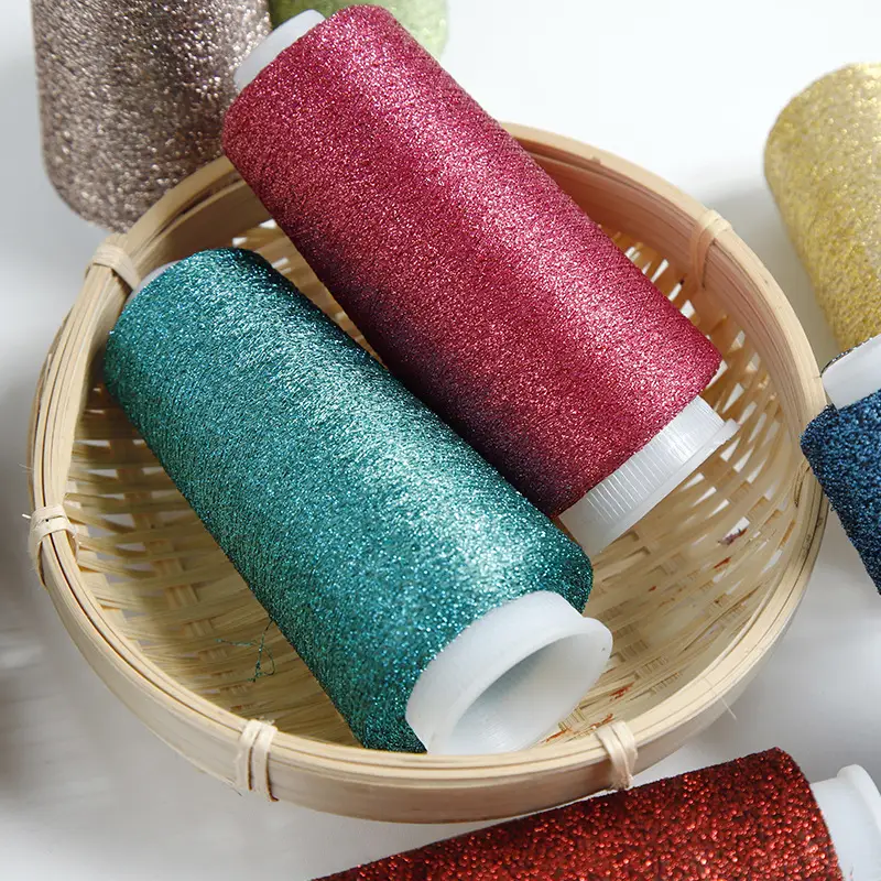 [Silk Yue] Cross-border Hot Selling Gold and Silver Wire Wiring Flash Silk Colorful Gold Wire Woven Companion Bright Silk Woven Flower