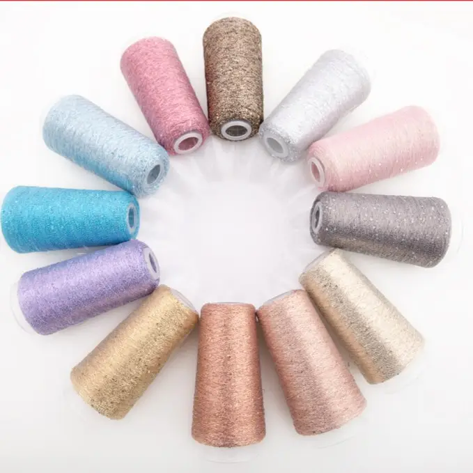 [Silk Yue] Cross-border Hot Selling Gold and Silver Wire Wiring Flash Silk Colorful Gold Wire Woven Companion Bright Silk Woven Flower