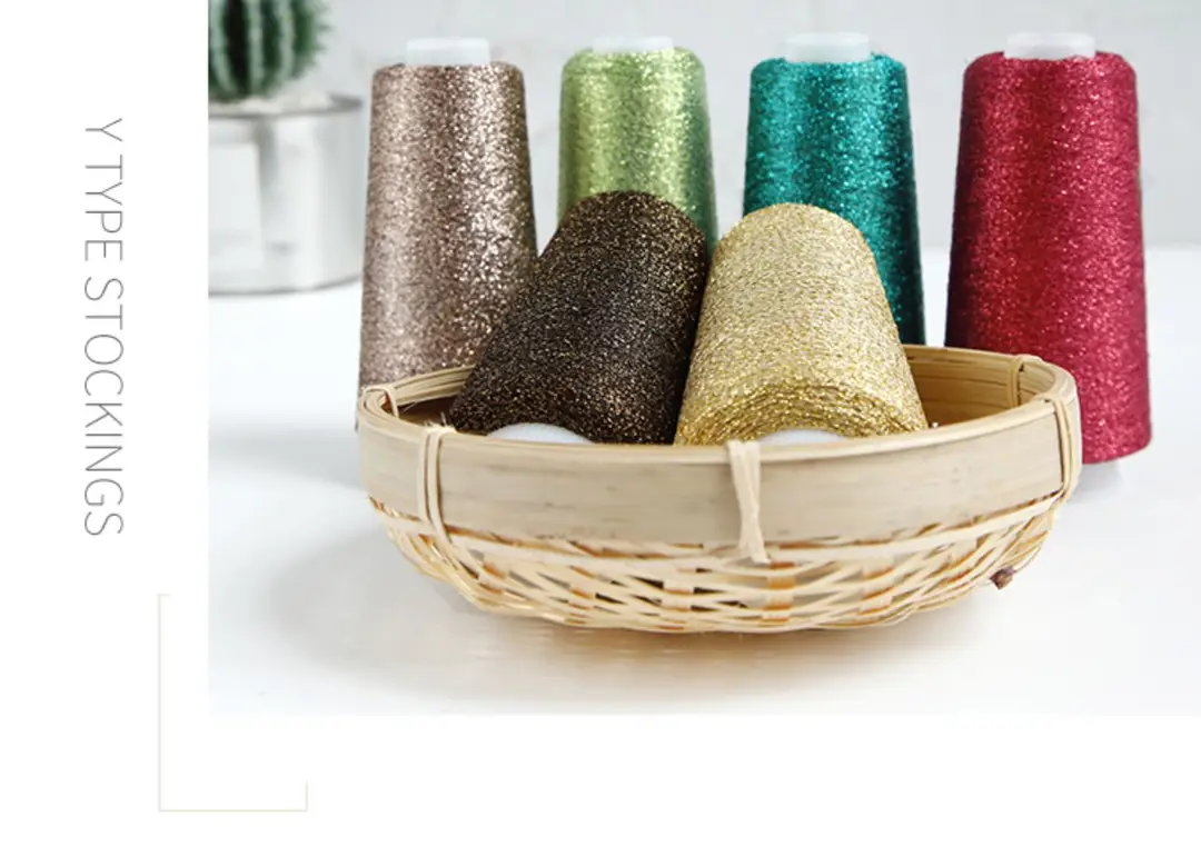 [Silk Yue] Cross-border Hot Selling Gold and Silver Wire Wiring Flash Silk Colorful Gold Wire Woven Companion Bright Silk Woven Flower — feature 12