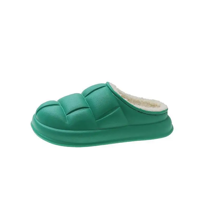 New Petal Cotton Slippers for Women, Autumn and Winter New Couple Cotton Shoes for Men, Indoor, Home, Non-Slip, Outdoor, Waterproof - Image 12