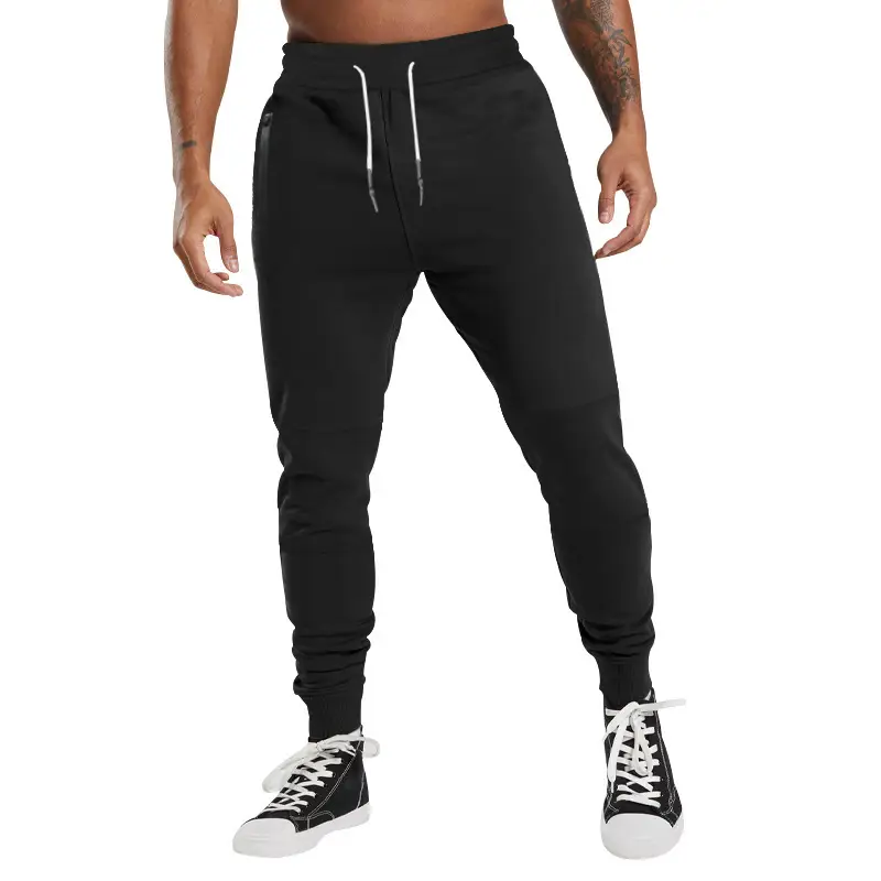 Men Drawstring Casual Trousers Navy Blue Breathable — feature 17