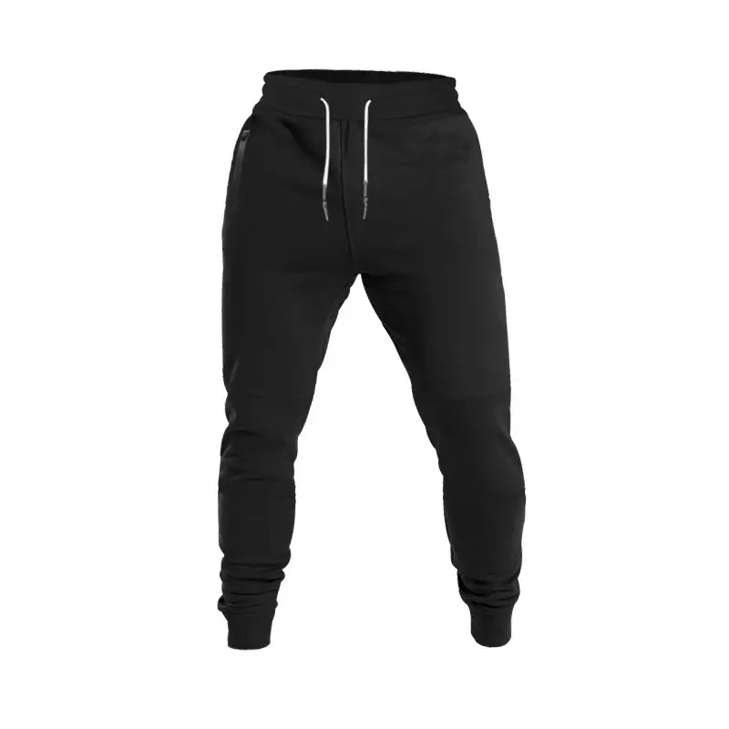 Men Drawstring Casual Trousers Navy Blue Breathable — feature 19