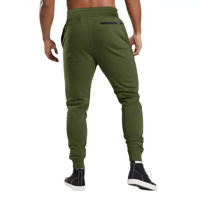 Men Drawstring Casual Trousers Navy Blue Breathable — feature 25