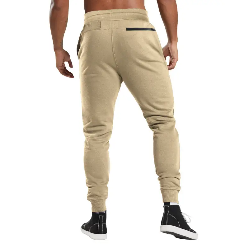 Men Drawstring Casual Trousers Navy Blue Breathable — feature 32