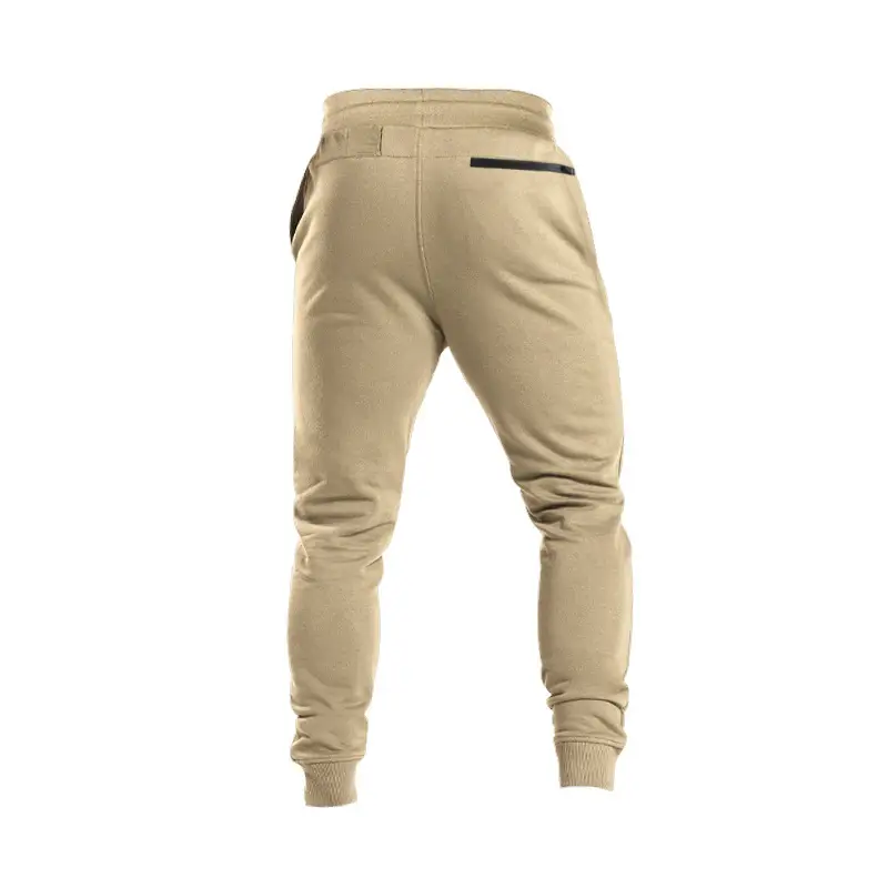 Men Drawstring Casual Trousers Navy Blue Breathable — feature 34