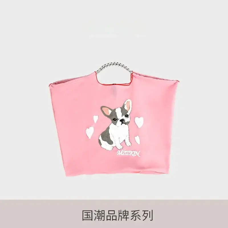 Women Embroidered Pink Crossbody Bag with Heart Design - Image 2