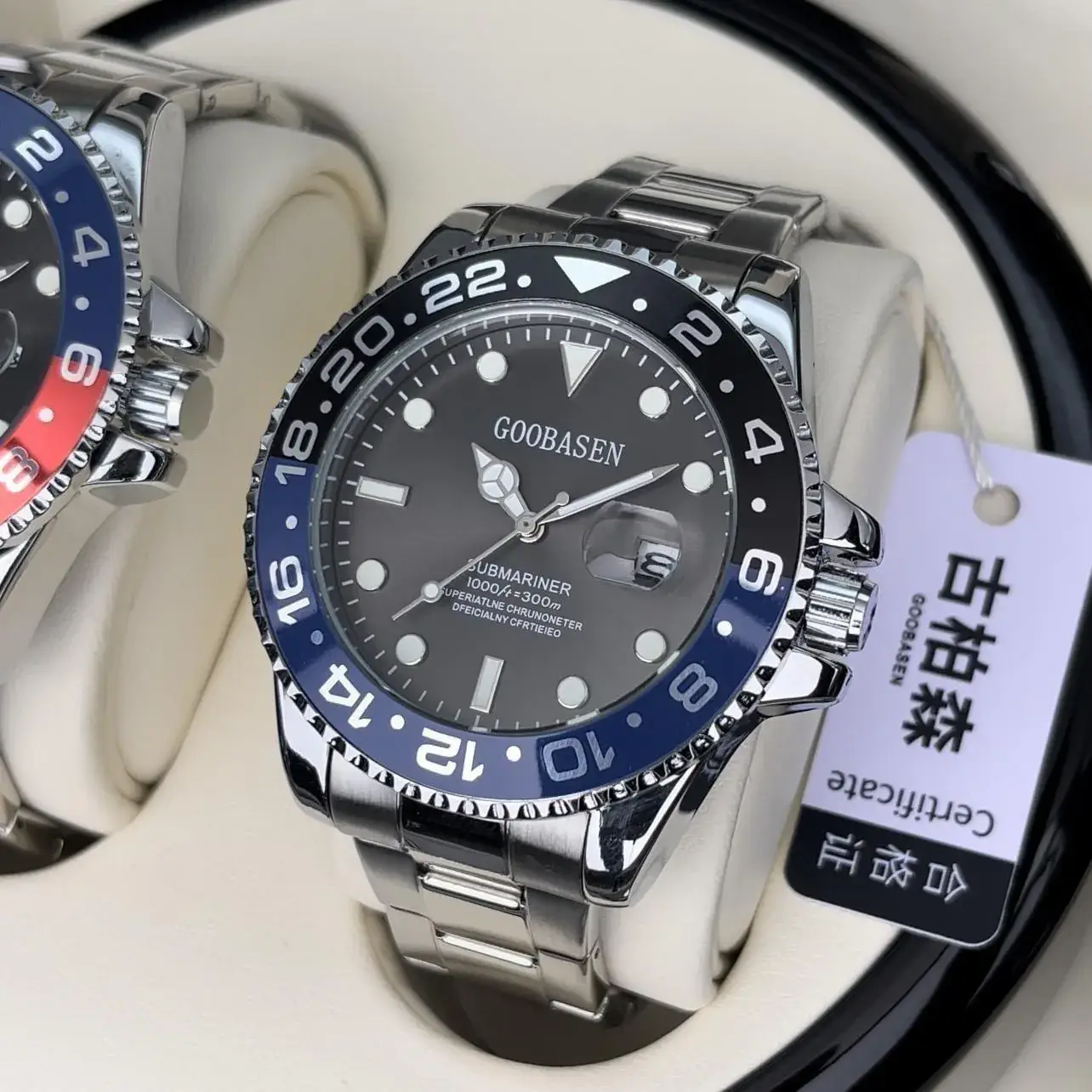 Guberson Coke Circle Men's Watch Waterproof Luminous Calendar - Image 2