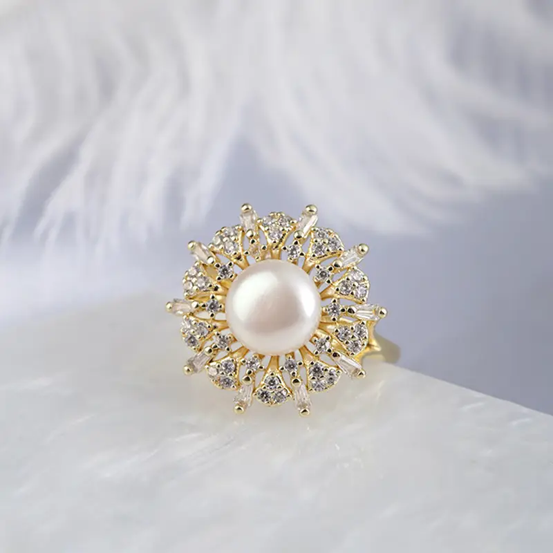 2025 Pearl Ring Set with Pendant & Earrings