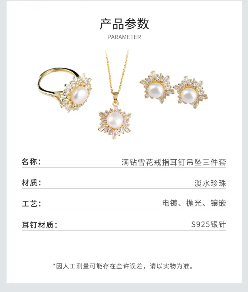2025 Pearl Ring Set with Pendant & Earrings — feature 3