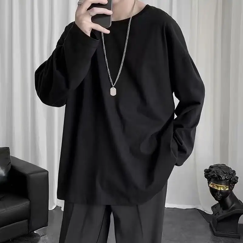 Men's Black Corduroy Leg Pants Winter Loose Fit