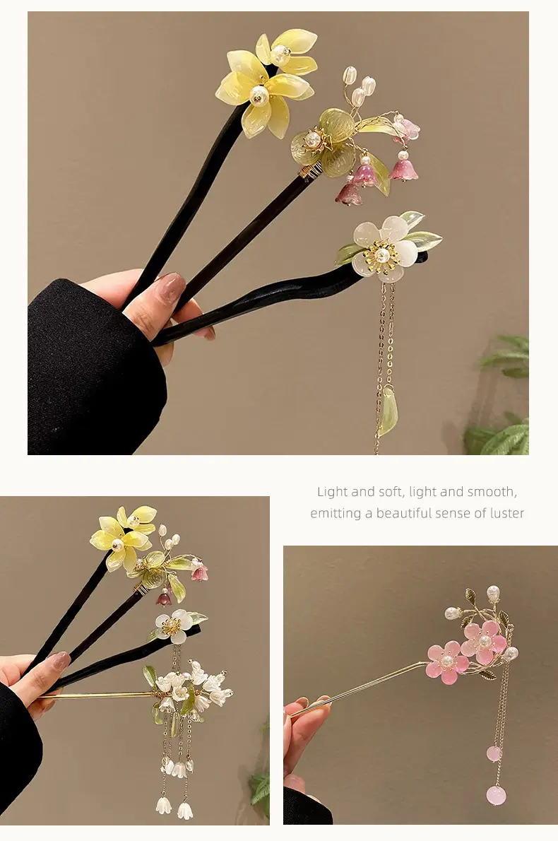 Chinese Style Pearl Flower Hairpin for Women — feature 22