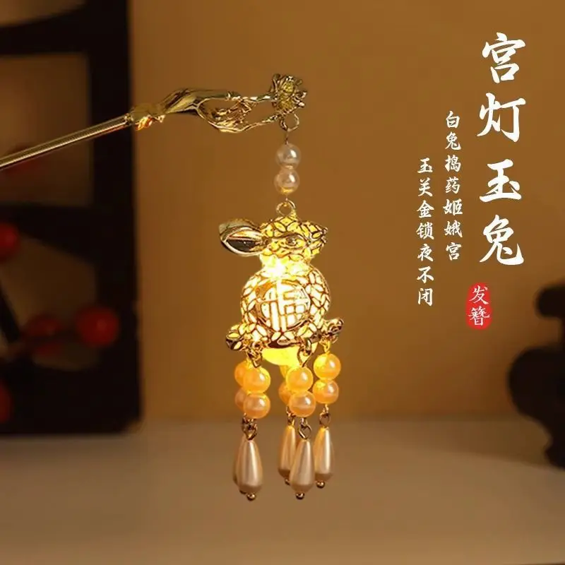 Chinese Style Pearl Flower Hairpin for Women - Image 19