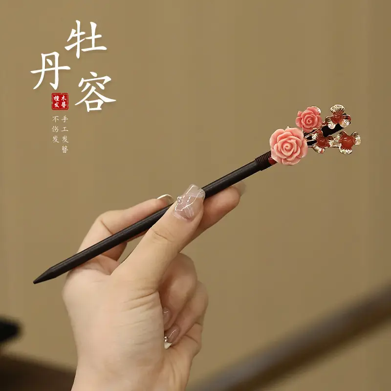 Chinese Style Pearl Flower Hairpin for Women - Image 28