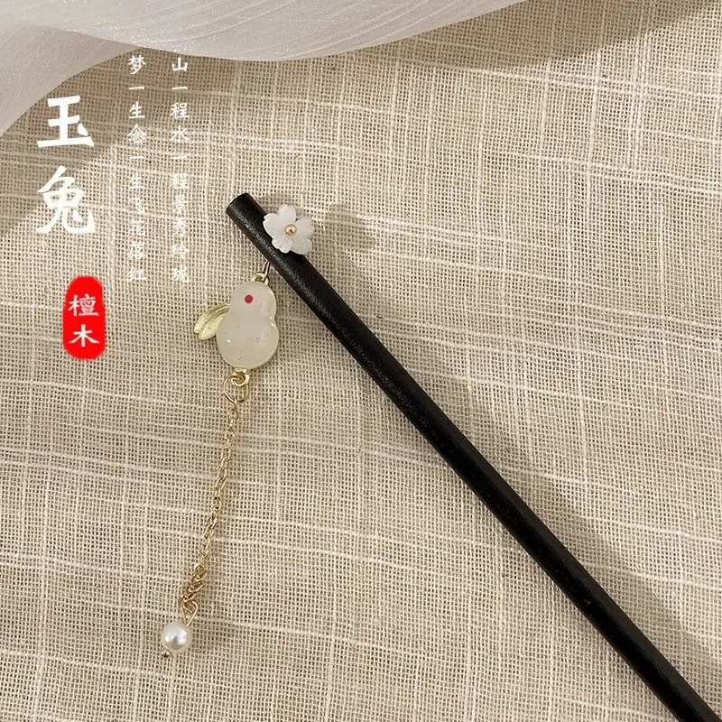 Chinese Style Pearl Flower Hairpin for Women - Image 47