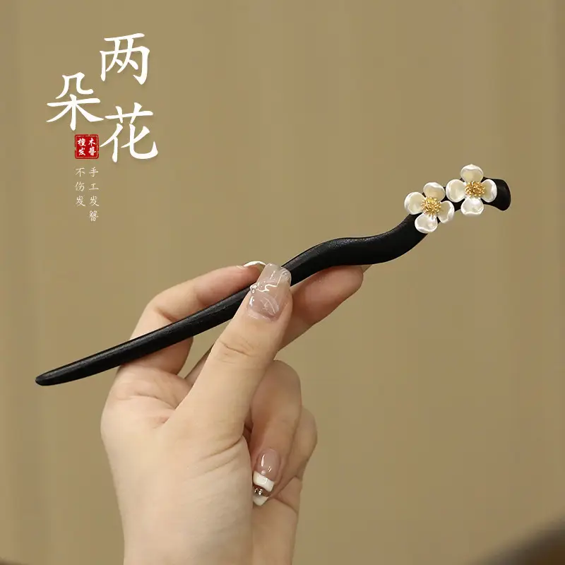 Chinese Style Pearl Flower Hairpin for Women - Image 72