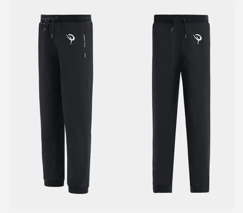 Men's Black Fleece Lined Casual Trousers Winter Warm — feature 16