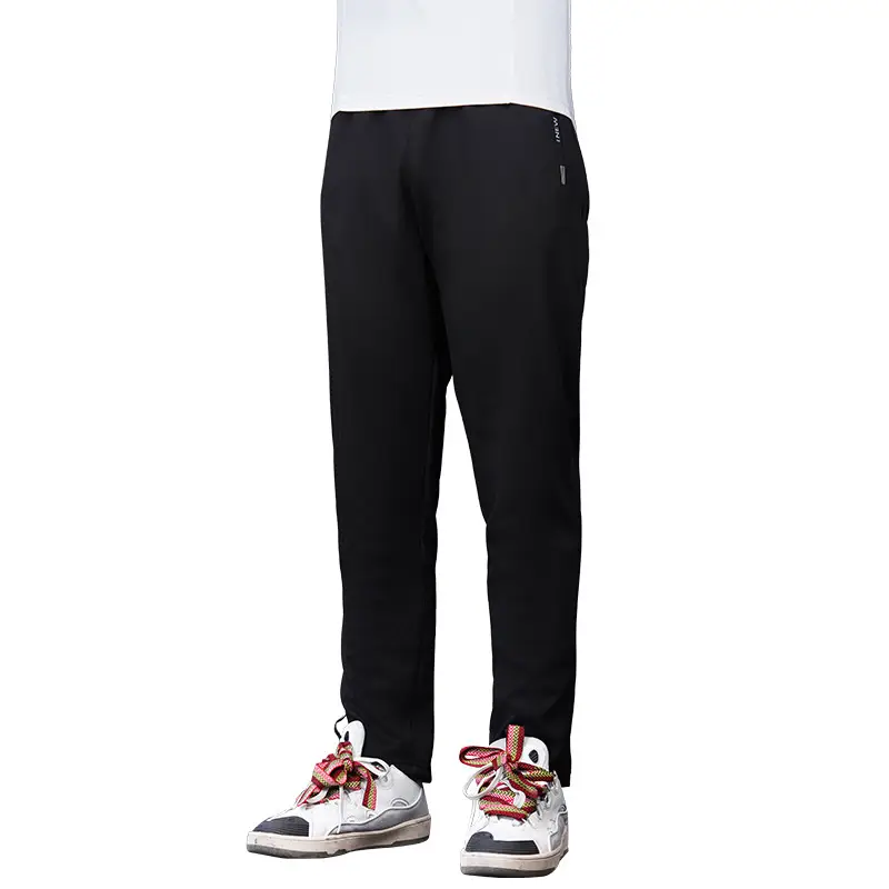 Men's Black Fleece Lined Casual Trousers Winter Warm - Image 2