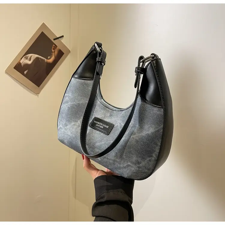 Women's Grey Suede Shoulder Messenger Bag Large Capacity — feature 15