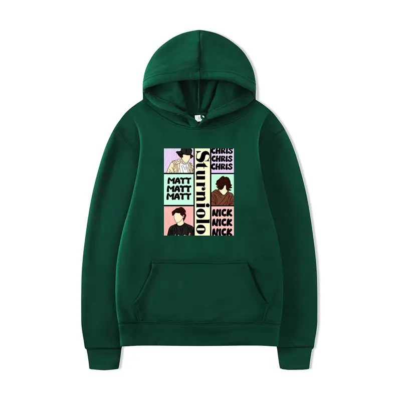 Men Women Graphic Print Hoodie Lime Green