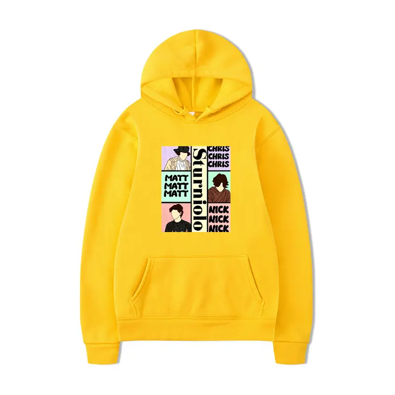 Men Women Graphic Print Hoodie Lime Green