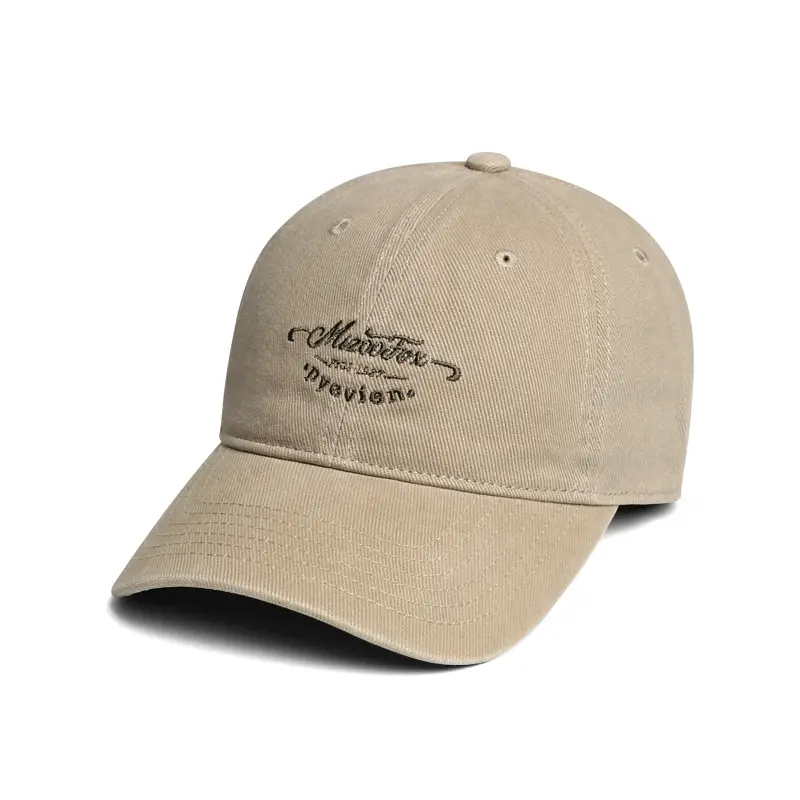 Red Japanese Retro Brushed Cap for Men - Image 2