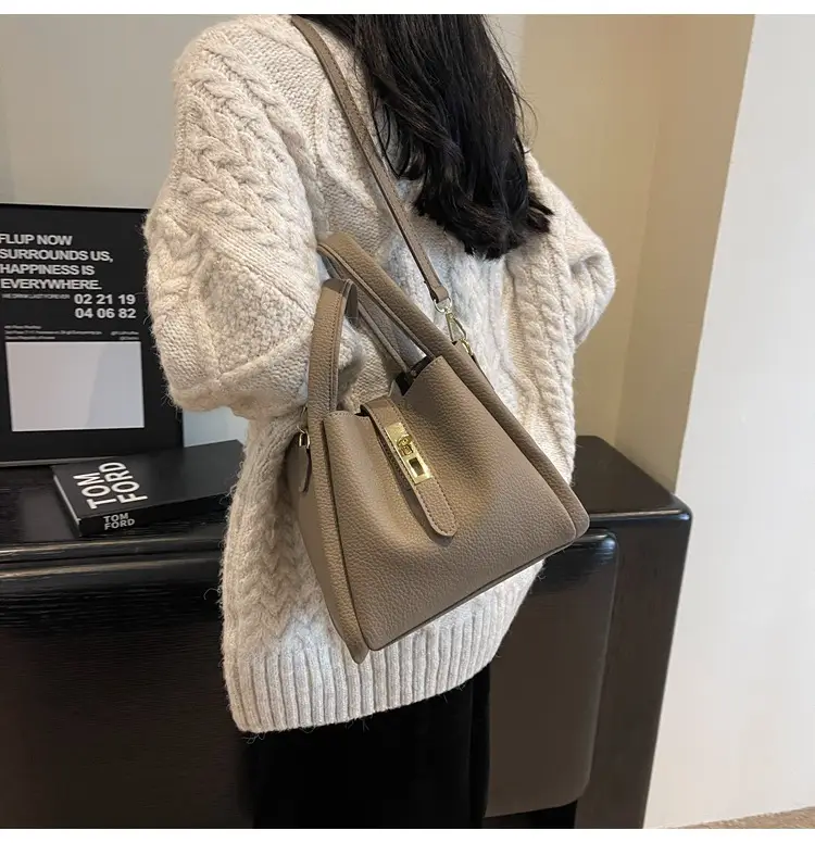 Women's Beige Textured Shoulder Messenger Bag 2023 — feature 19