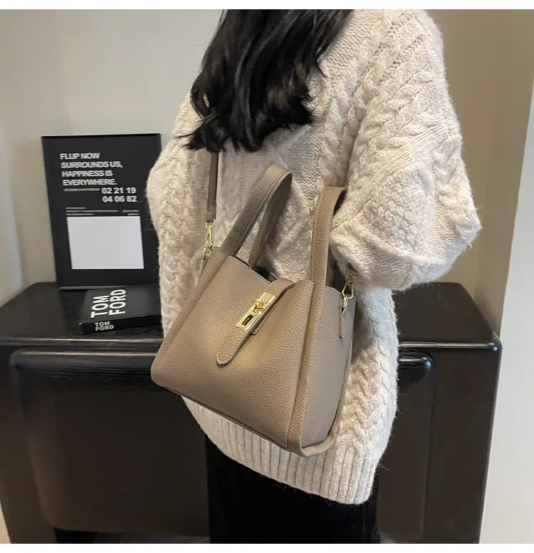 Women's Beige Textured Shoulder Messenger Bag 2023 — feature 21