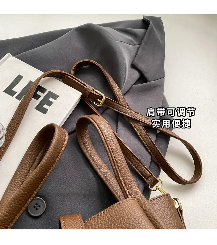 Women's Beige Textured Shoulder Messenger Bag 2023 — feature 8