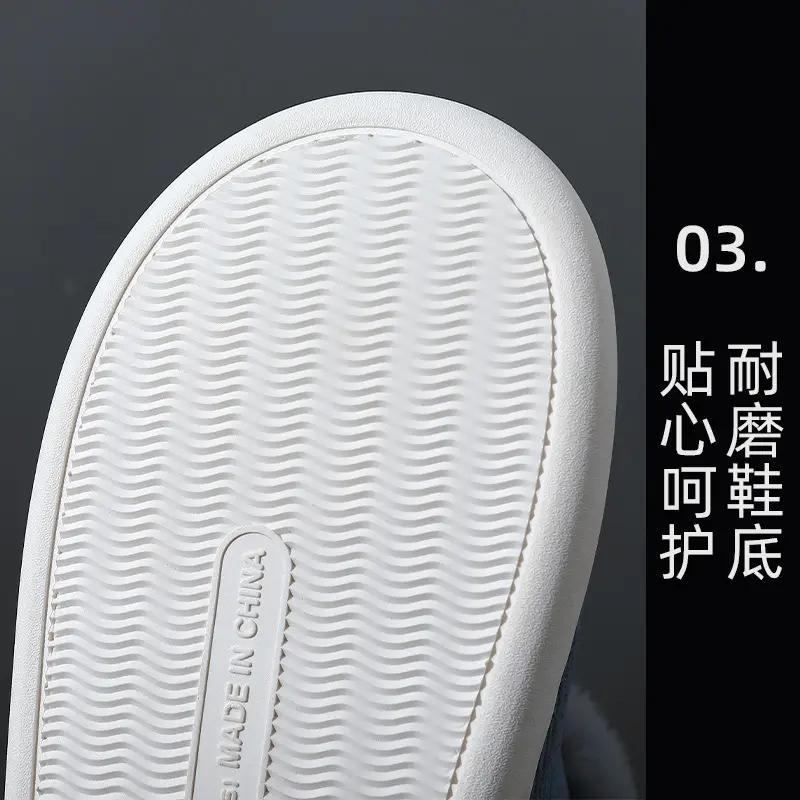 Cotton slippers women's velvet bag heel winter new indoor home thick bottom non-slip thermal cotton slippers men's outer wear wholesale