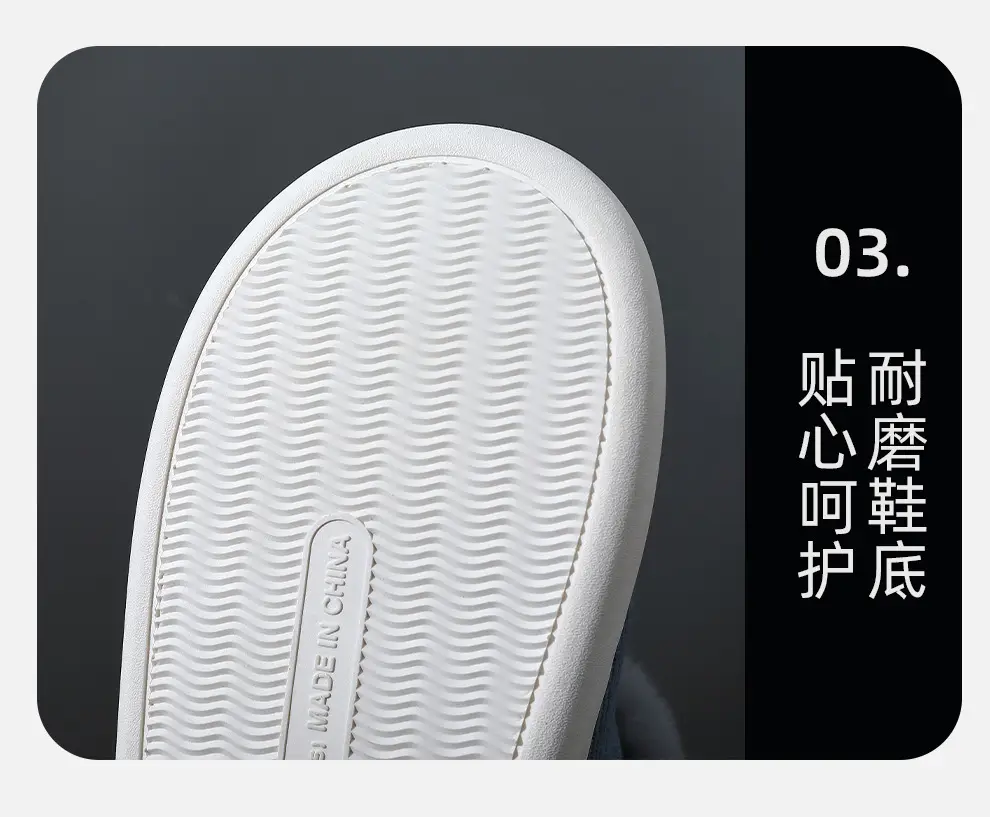 Cotton slippers women's velvet bag heel winter new indoor home thick bottom non-slip thermal cotton slippers men's outer wear wholesale — feature 15
