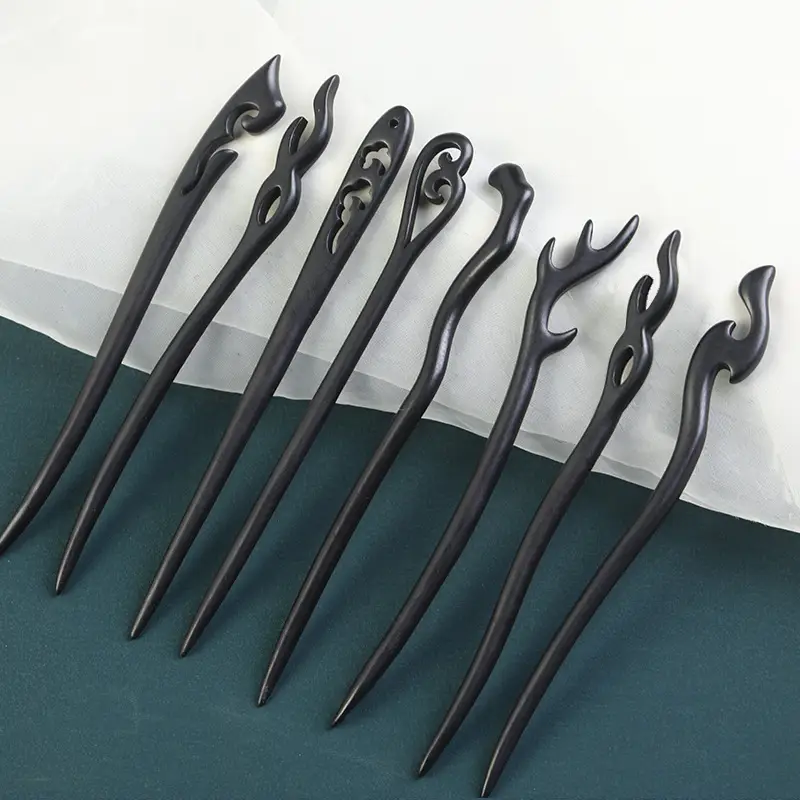 New Chinese Style Ebony Hairpin Chopsticks Wholesale - Image 80