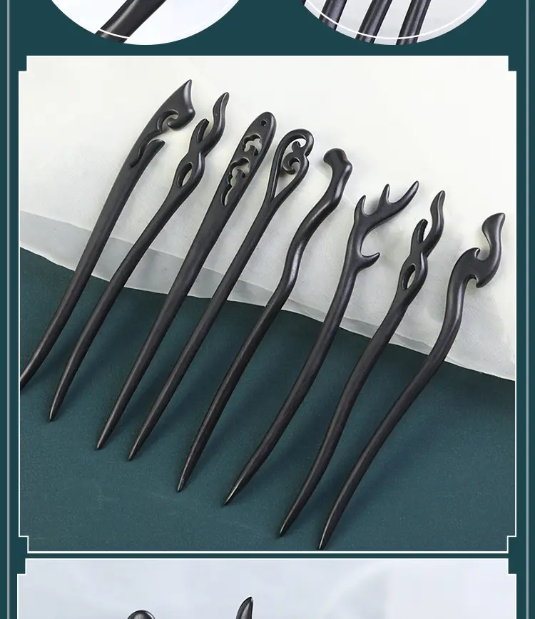 New Chinese Style Ebony Hairpin Chopsticks Wholesale — feature 4