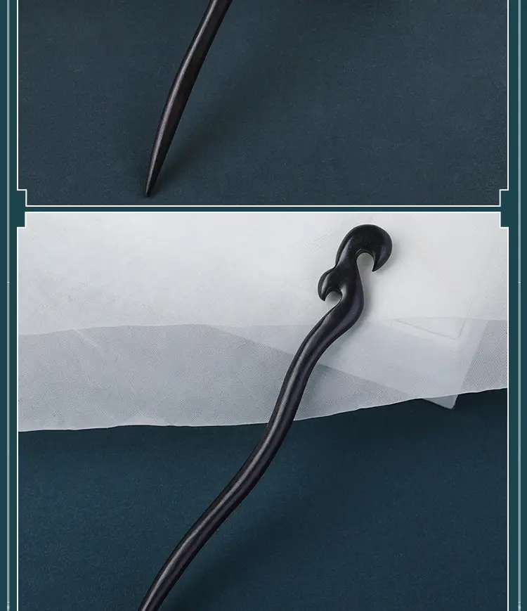 New Chinese Style Ebony Hairpin Chopsticks Wholesale — feature 7