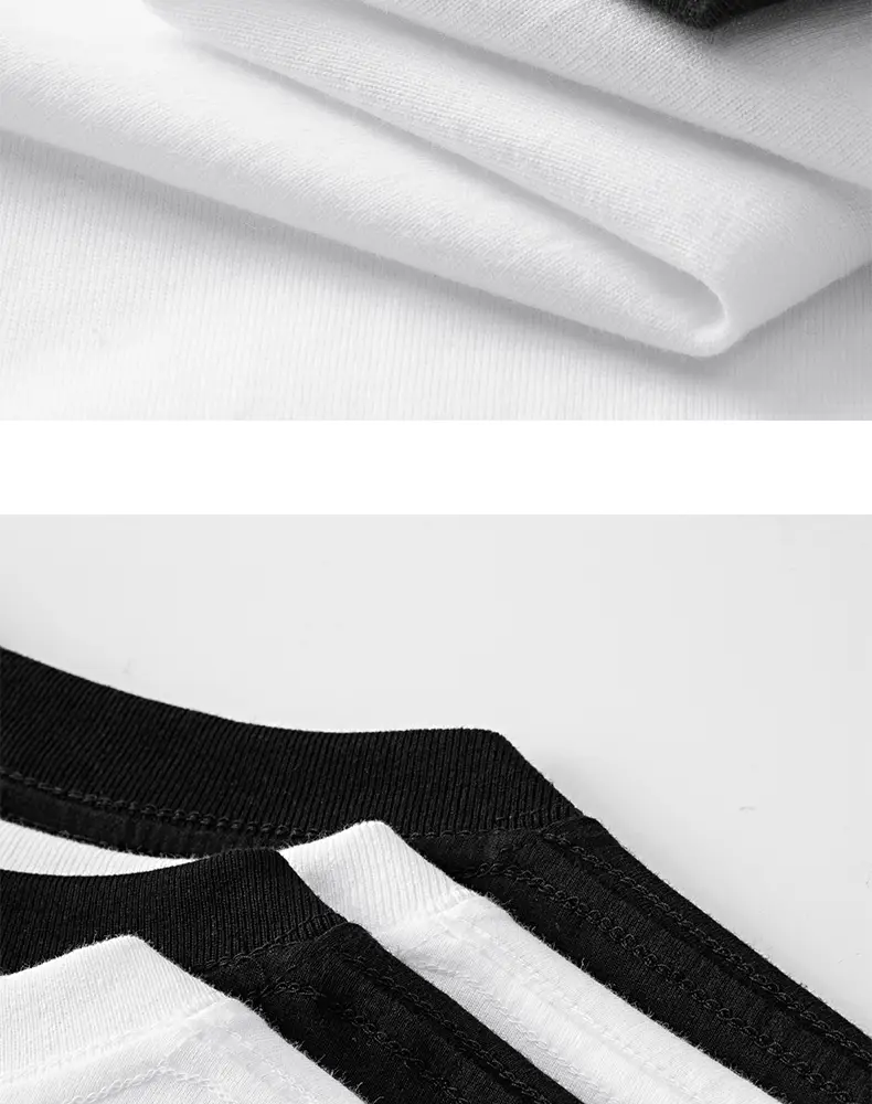 Xinjiang Long-Staple Cotton T-Shirt Black Round Neck — feature 11