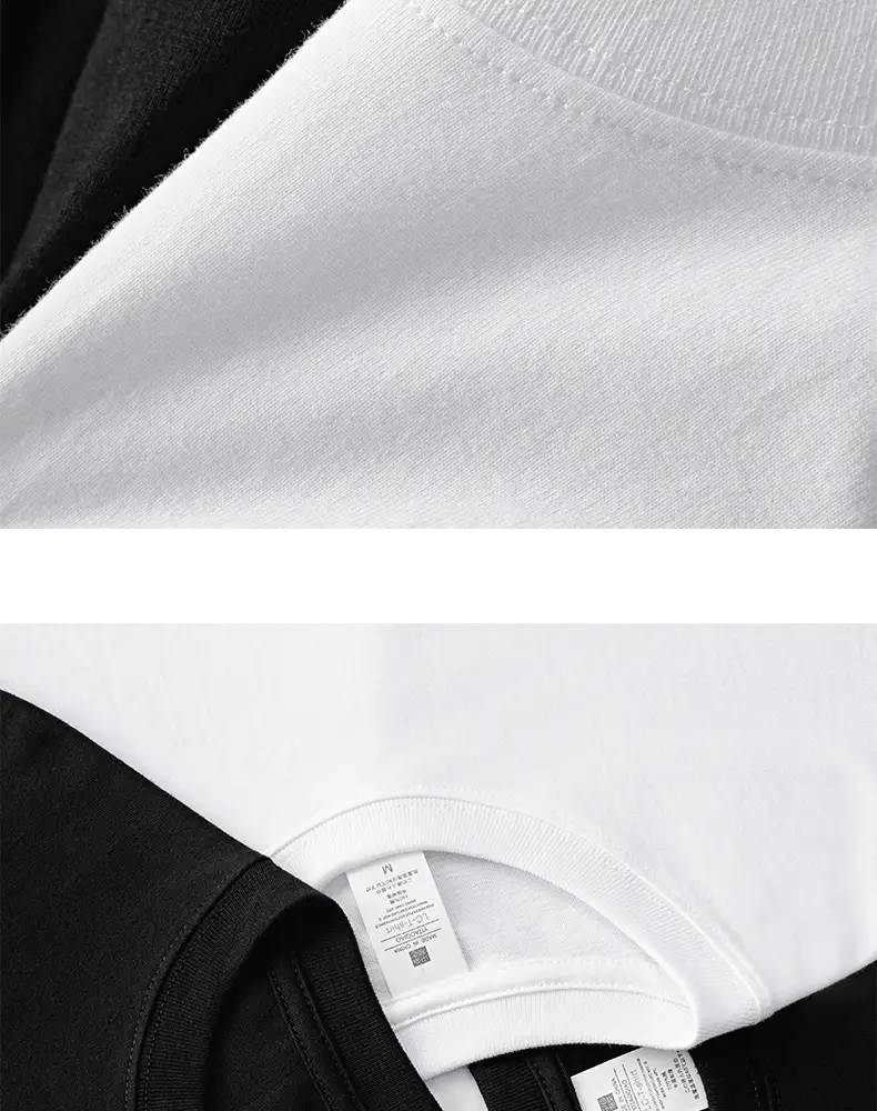 Xinjiang Long-Staple Cotton T-Shirt Black Round Neck — feature 13