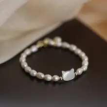 Natural Freshwater Pearl Bracelet Love Heart Design — feature 11