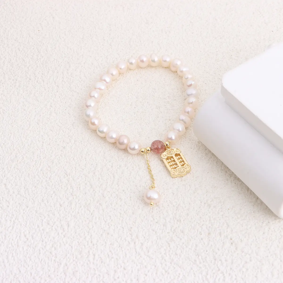 Natural Freshwater Pearl Bracelet Love Heart Design — feature 25