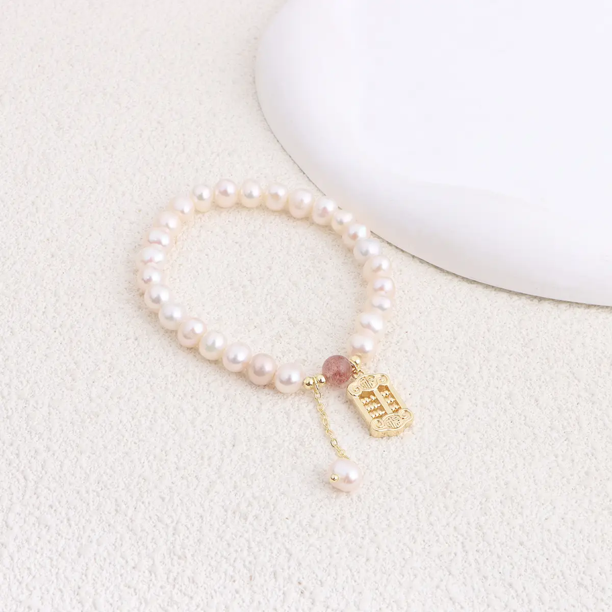Natural Freshwater Pearl Bracelet Love Heart Design — feature 26