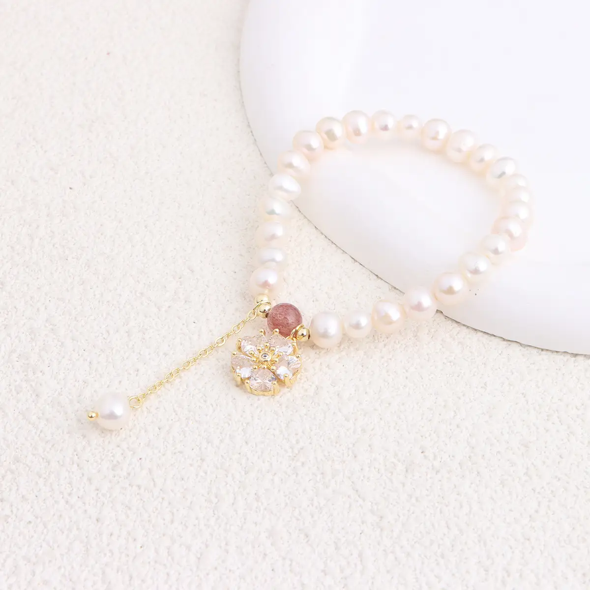 Natural Freshwater Pearl Bracelet Love Heart Design - Image 7