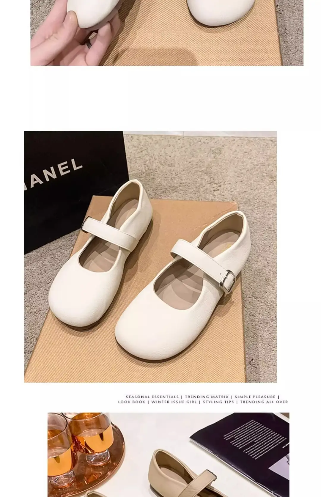 Mary Jane Shoes Women's Flat Shoes 2025 Spring and Autumn New Shallow Mouth Granny Shoes Gentle Style with Skirt Small Leather Shoes — feature 16