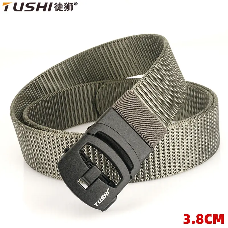 Nylon Belt with Toothless Buckle for Men - Image 9