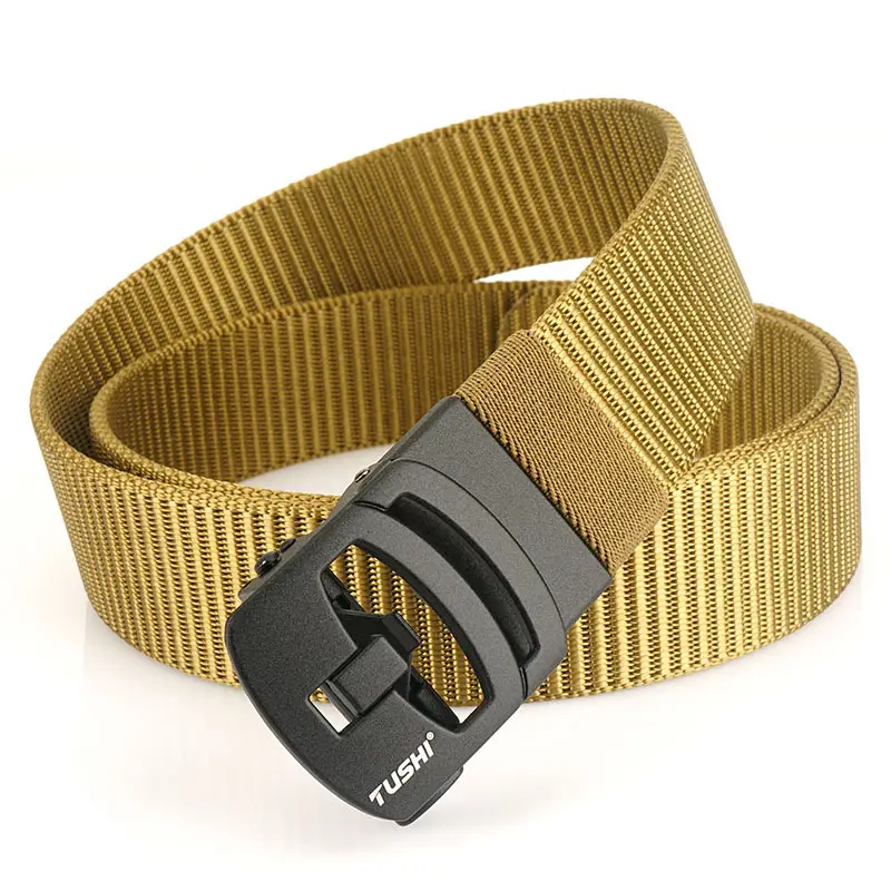 Nylon Belt with Toothless Buckle for Men - Image 3