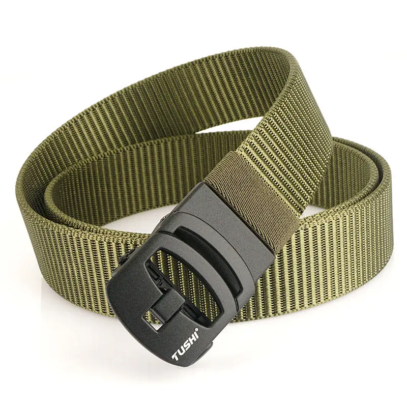 Nylon Belt with Toothless Buckle for Men - Image 2